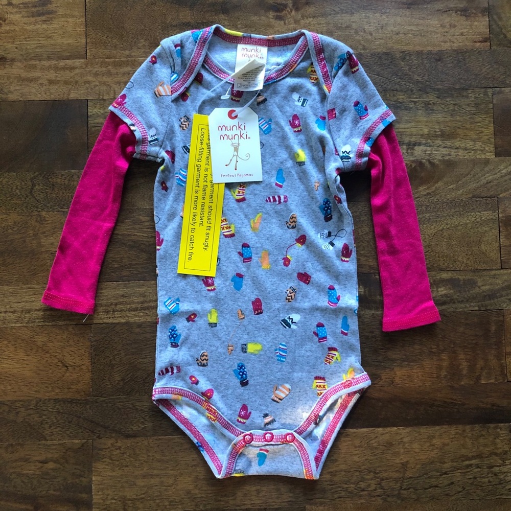 NWT Munki Munki Toddler Baby Pajamas PJs Thermal